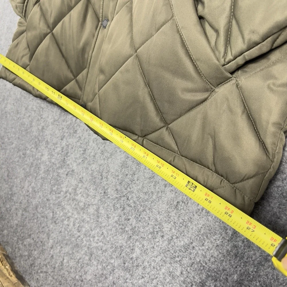 Banana Republic Men's XXL Quilted Bomber Jacket Olive Diamond Full Zip